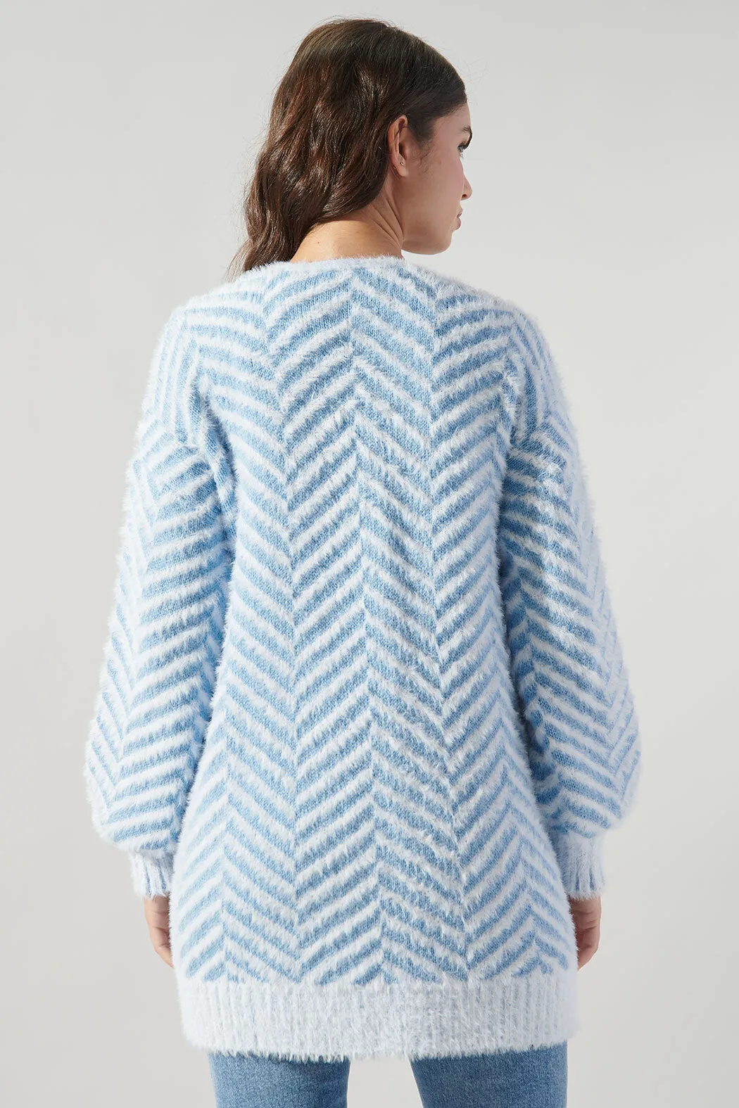 Cheshire Chevron Eyelash Cardigan