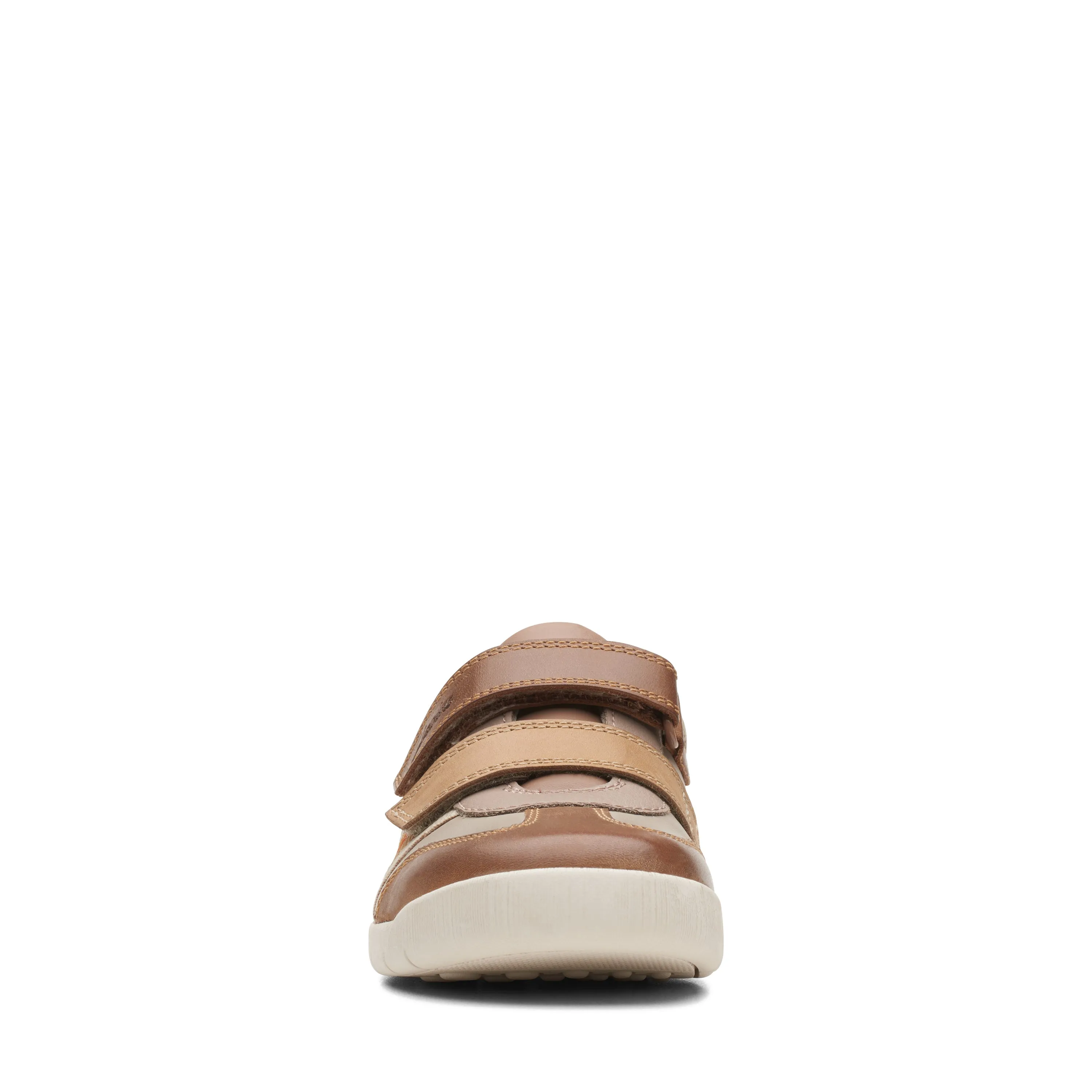 Clarks Den Stripe Shoe - Tan Combi