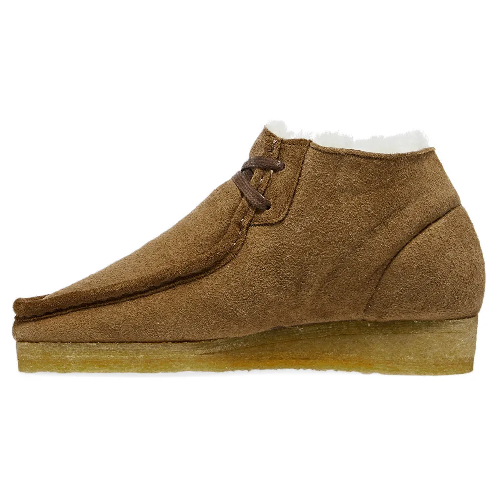 Clarks Originals Womens Boots Wallabee Boot Lace-Up Ankle Suede Leather - UK 6