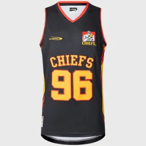 Classic Chiefs Super Rugby Basketball Jersey Black 2025