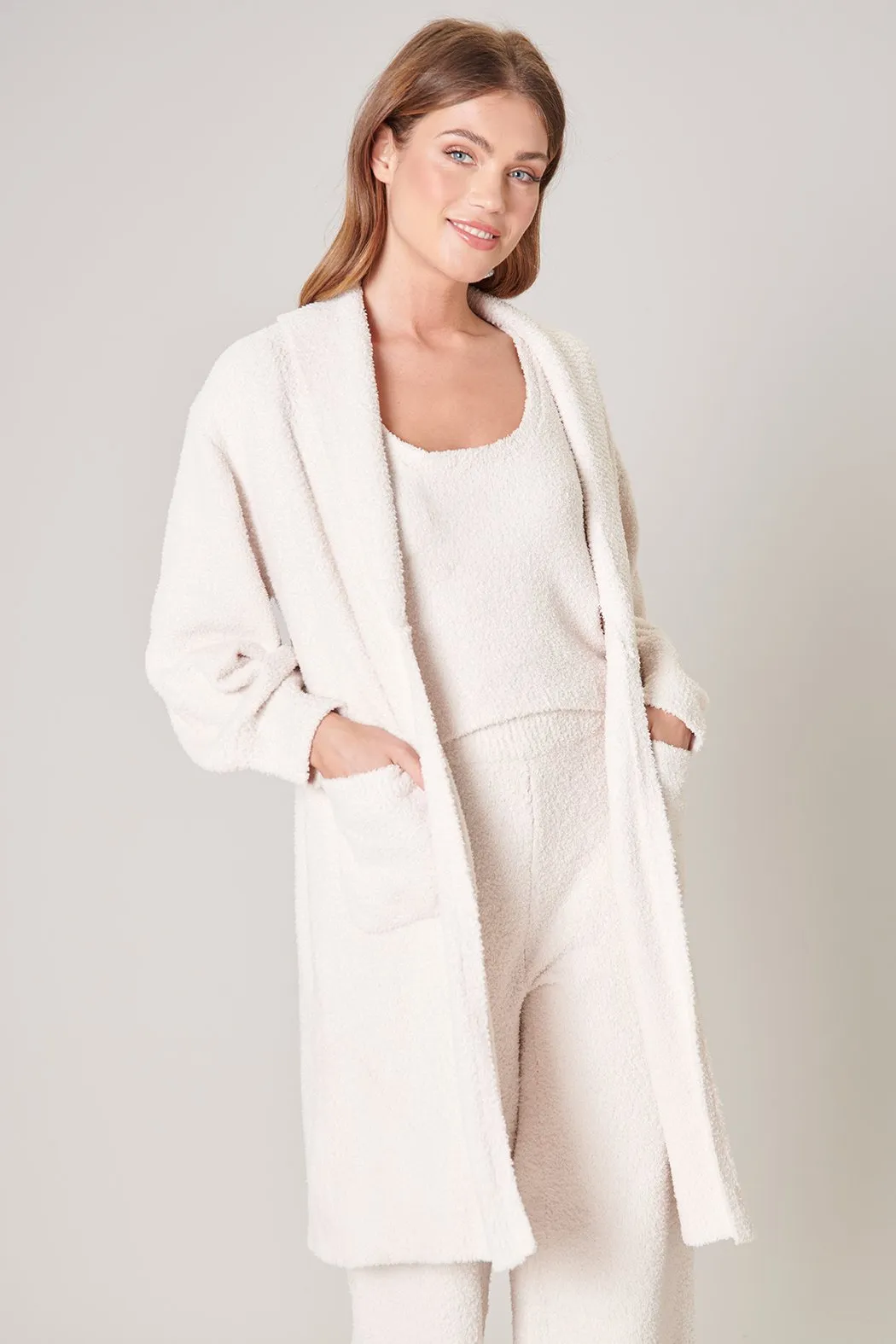 Cloud Nine Fuzzy Shawl Collar Cardigan