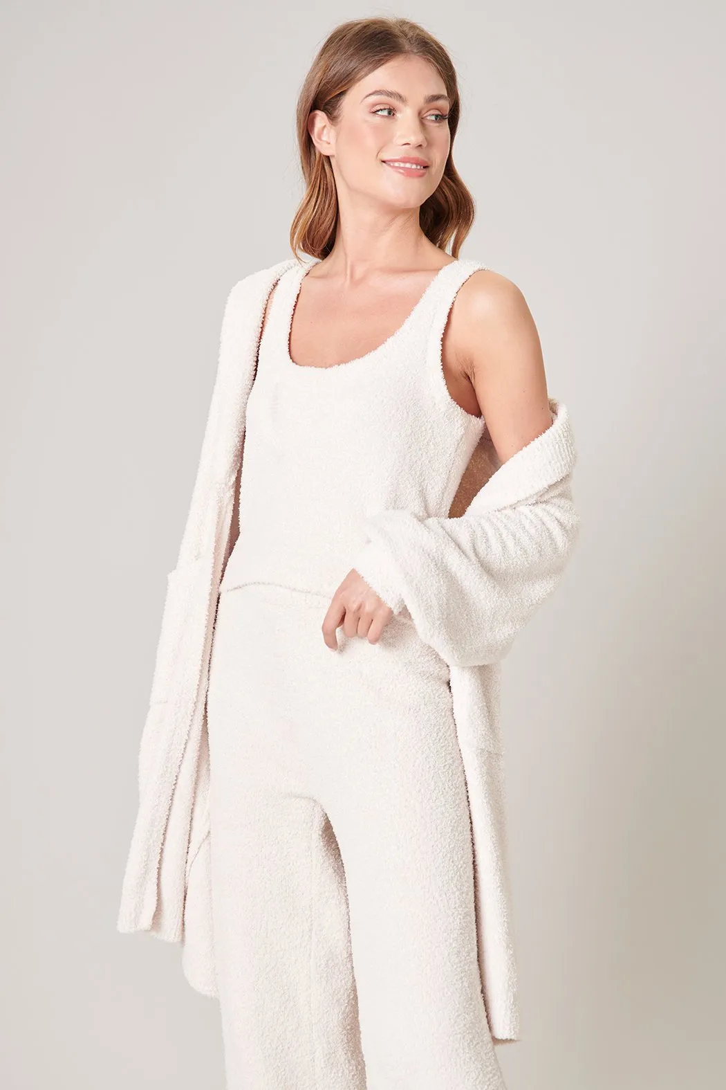 Cloud Nine Fuzzy Shawl Collar Cardigan