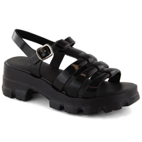 Comfortable women's sandals, scented, rubber, black, Zaxy NN285039