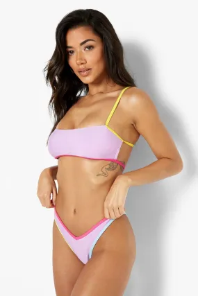 Contrast Binding V Front Hipster Bikini Brief