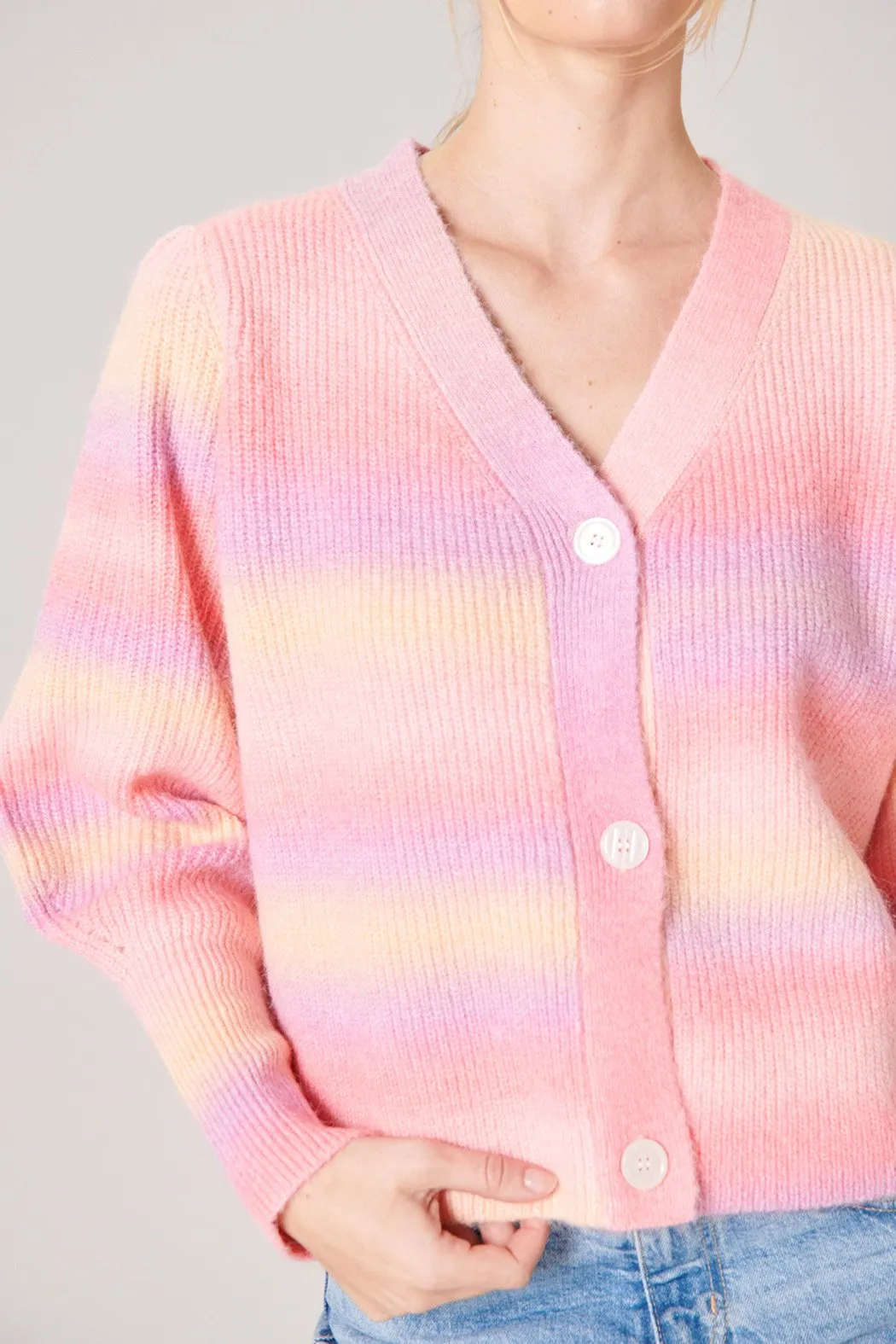 Cotton Candy Skies Button Front Cardigan