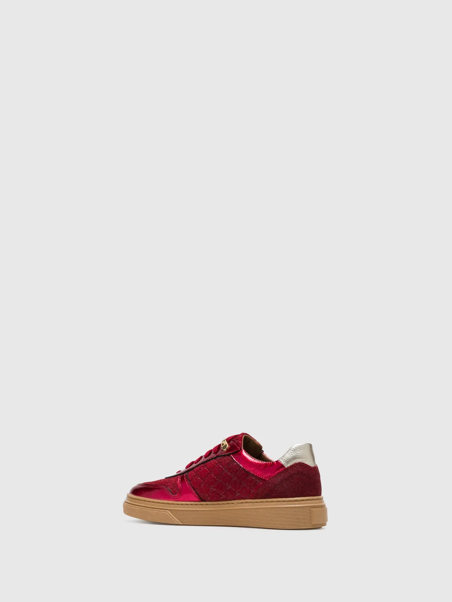 Crimson Lace-up Trainers