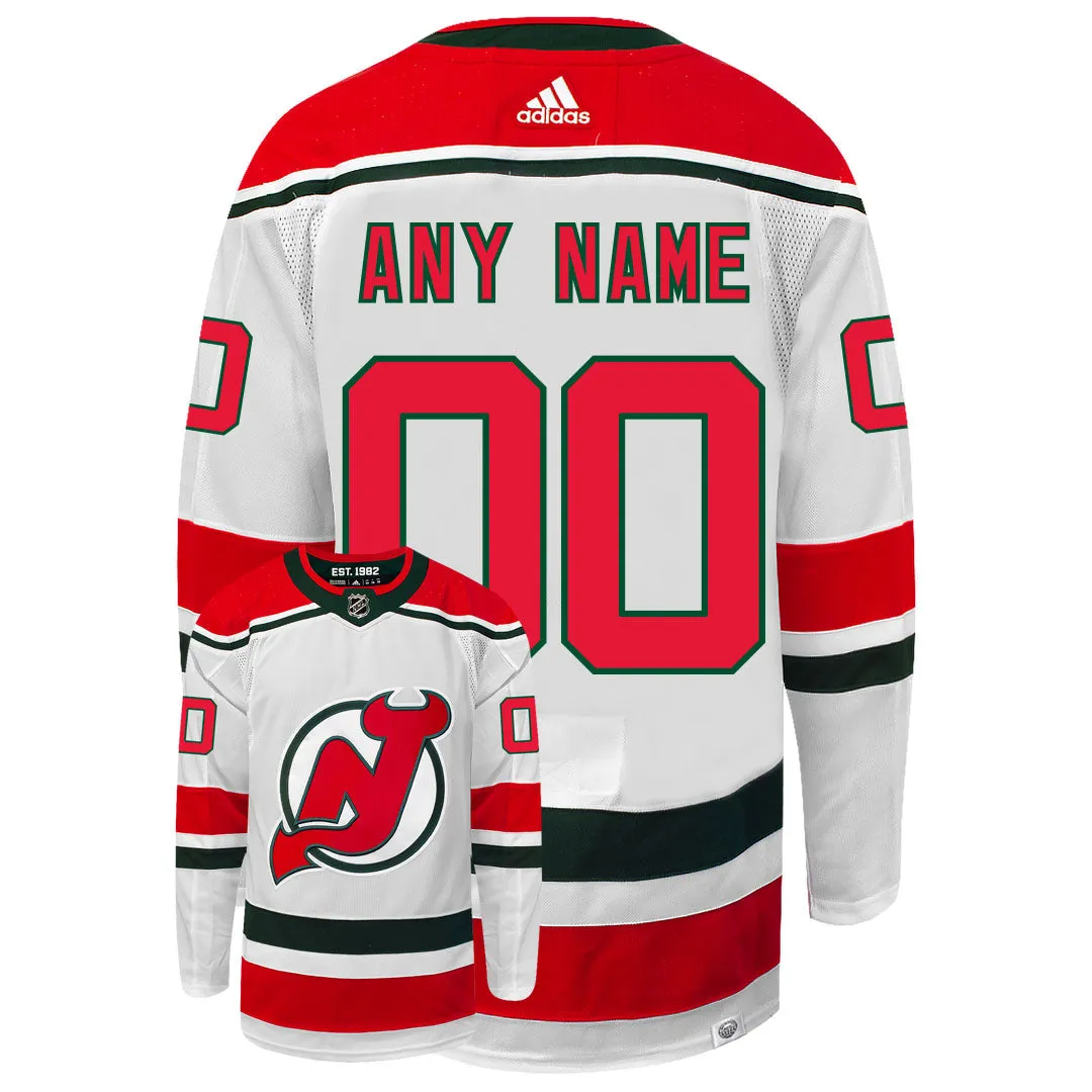 Customizable New Jersey Devils 2022 Adidas Heritage Primegreen Authentic NHL Hockey Jersey     