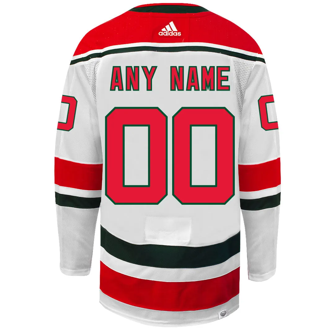 Customizable New Jersey Devils 2022 Adidas Heritage Primegreen Authentic NHL Hockey Jersey     