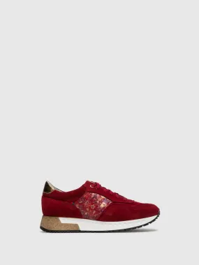 DarkRed Lace-up Trainers