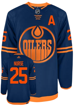 Darnell Nurse Edmonton Oilers Alt Adidas Primegreen Authentic NHL Hockey Jersey     