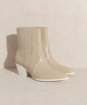 Dawn - Paneled Western Bootie - Boots For Women