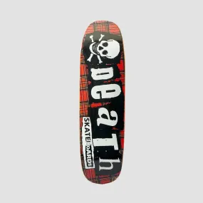 Death Tartan Punk Hybrid Shape Skateboard Deck - 8.9