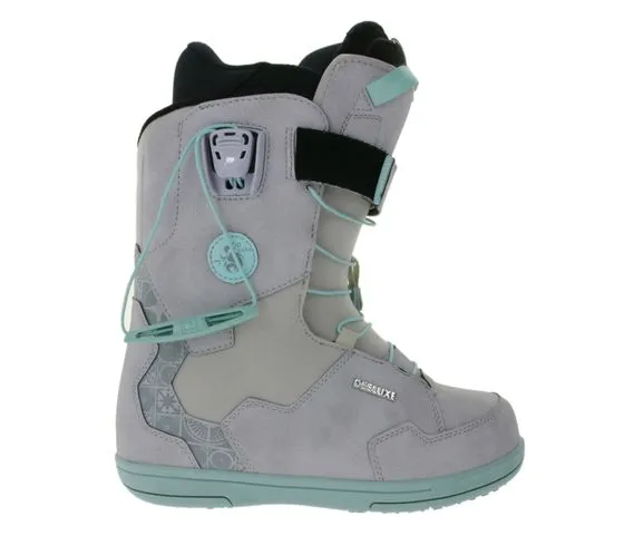 DEELUXE bottes de snowboard femme avec couche isolante bottes de sports d'hiver 572051-2000/9955 gris