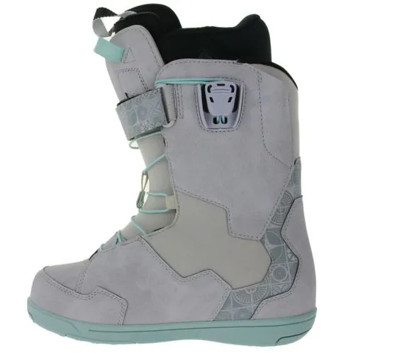 DEELUXE bottes de snowboard femme avec couche isolante bottes de sports d'hiver 572051-2000/9955 gris