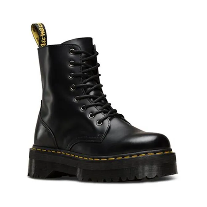 Dr. Martens Jadon 8-Eye Leather Platform Boot for Men and Women Black