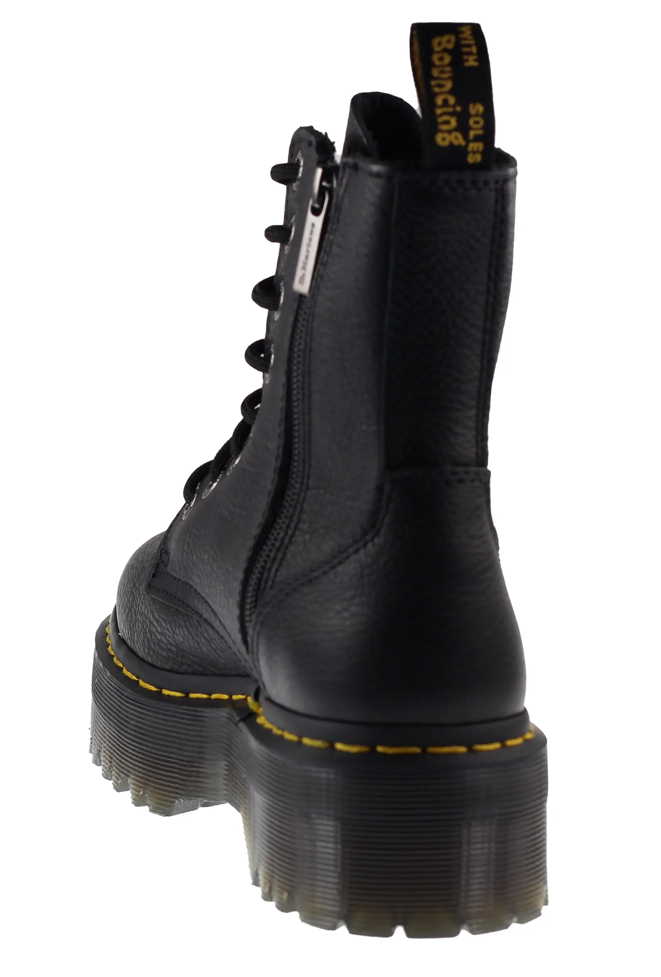 Dr Martens Womens Jadon III Pisa Leather Platform Boot Black