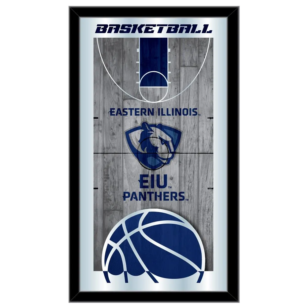 Eastern Illinois Panthers HBS Basketball Framed Hang Glass Wall Mirror (26x15)