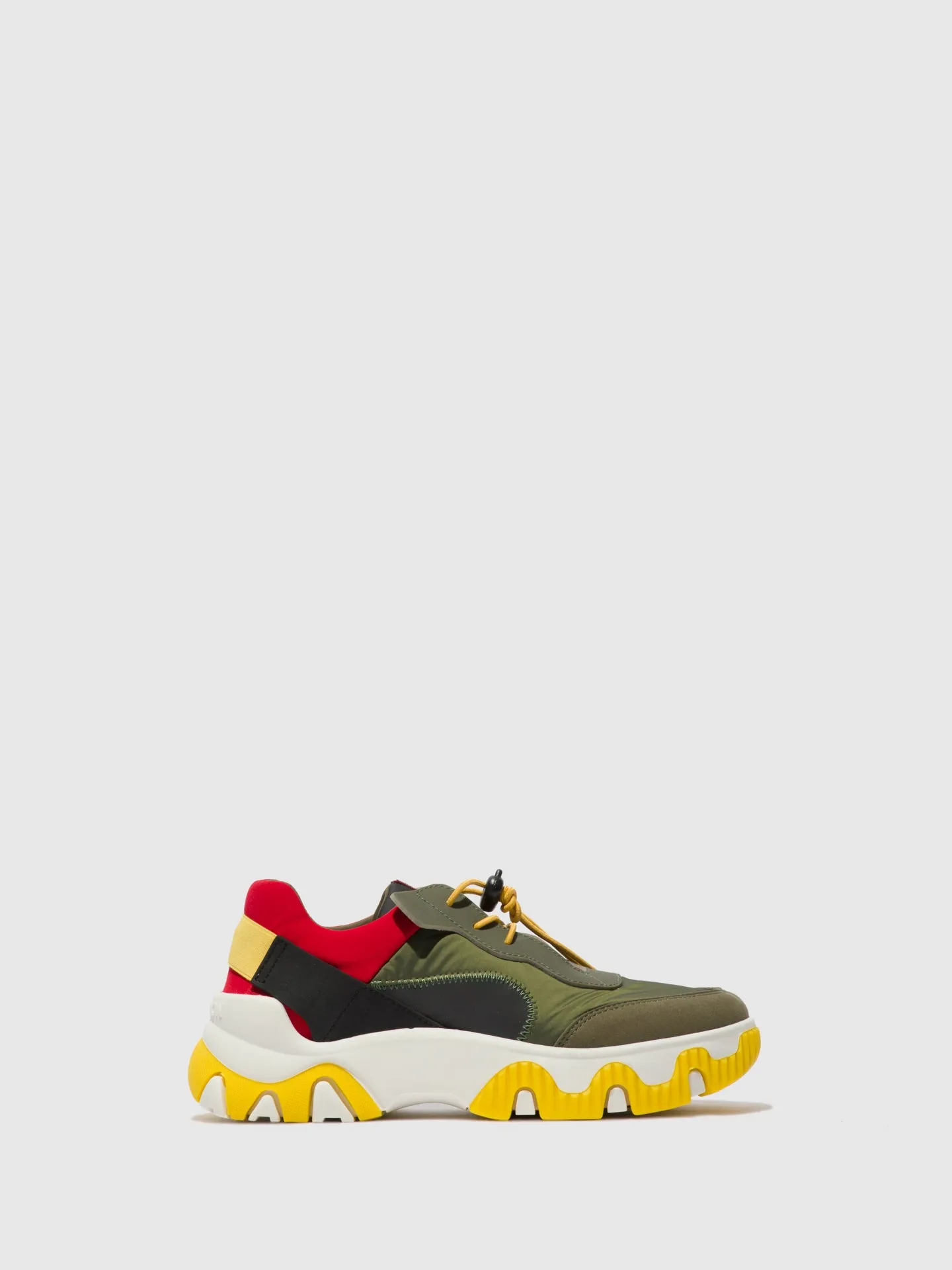 Elasticated Trainers FIAN634FLY MULTI KHAKI/RED/YELLOW