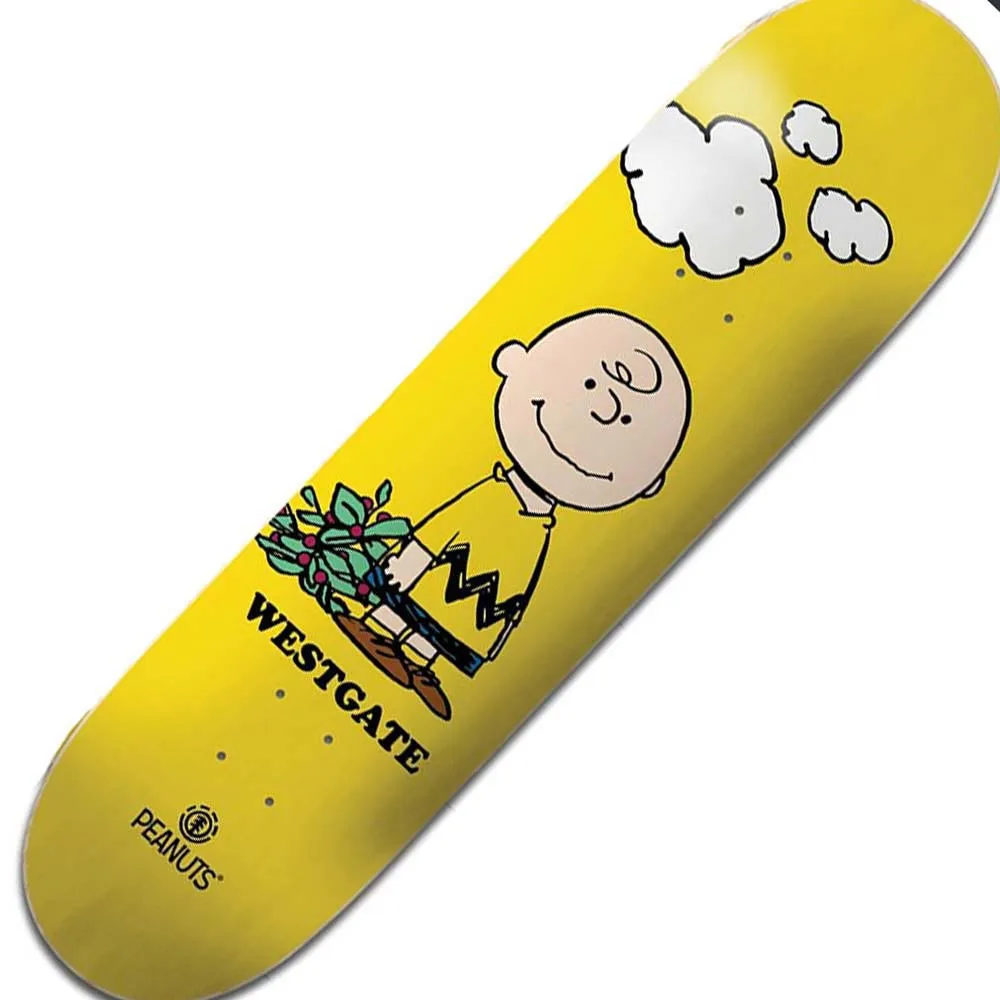 Element Peanuts Charlie Brown x Wes 8 Skateboard Deck