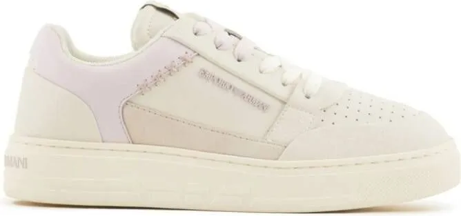 Emporio Armani ASV leather sneakers Pink