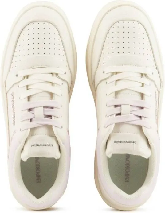 Emporio Armani ASV leather sneakers Pink