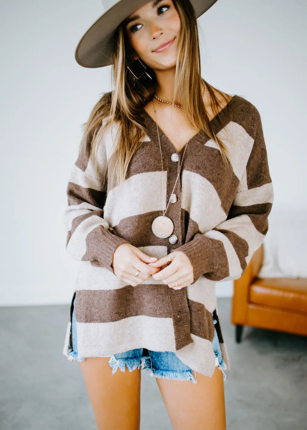 Florence Striped Cardigan