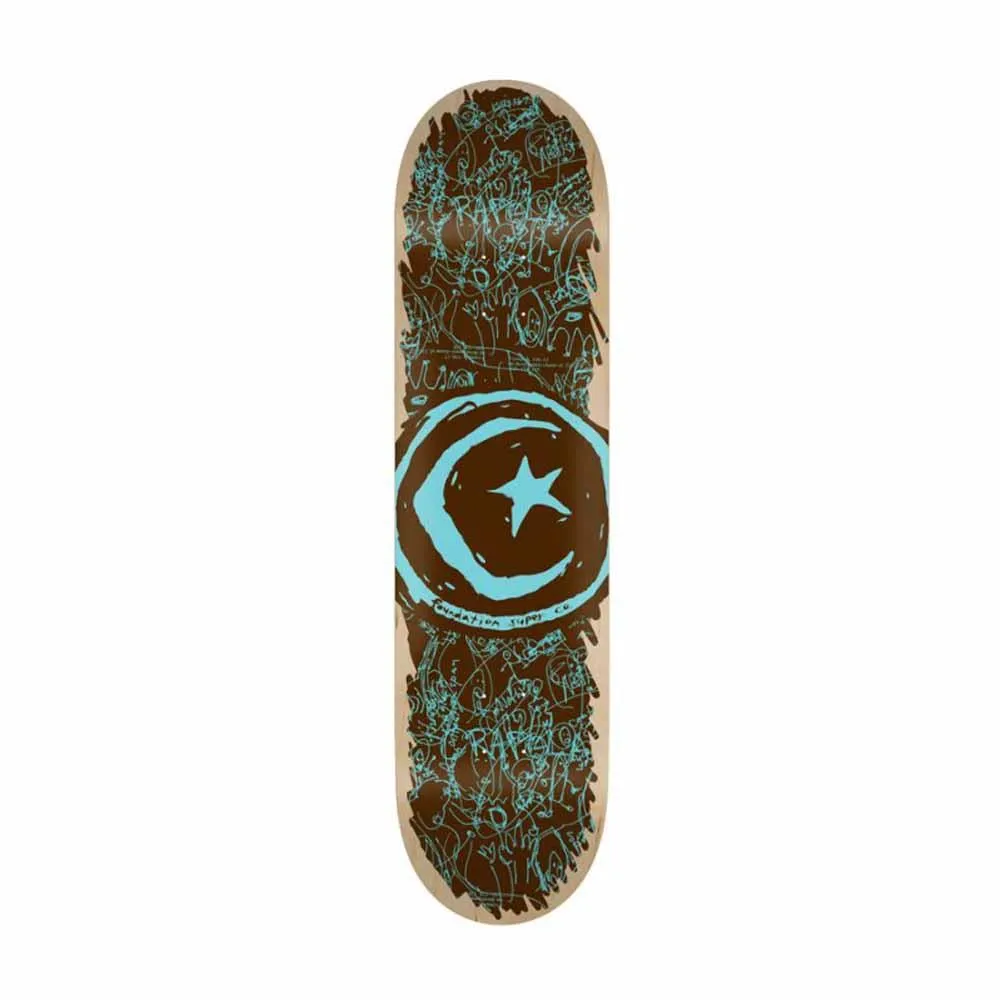 Foundation Cluster Brown Skateboard Deck 8.5