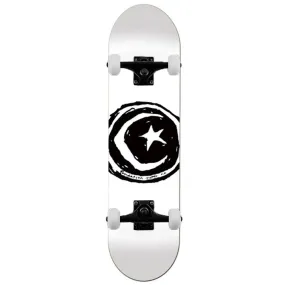 Foundation Star & Moon Complete Skateboard White 8.25