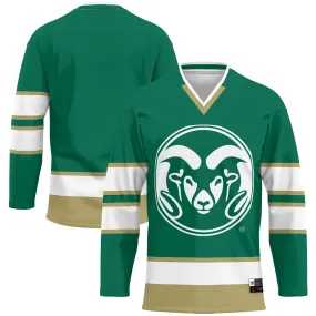 GameDay Greats Colorado State Rams Green Hockey Jersey