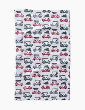 Geometry Holiday Golf Kitchen Tea Towel