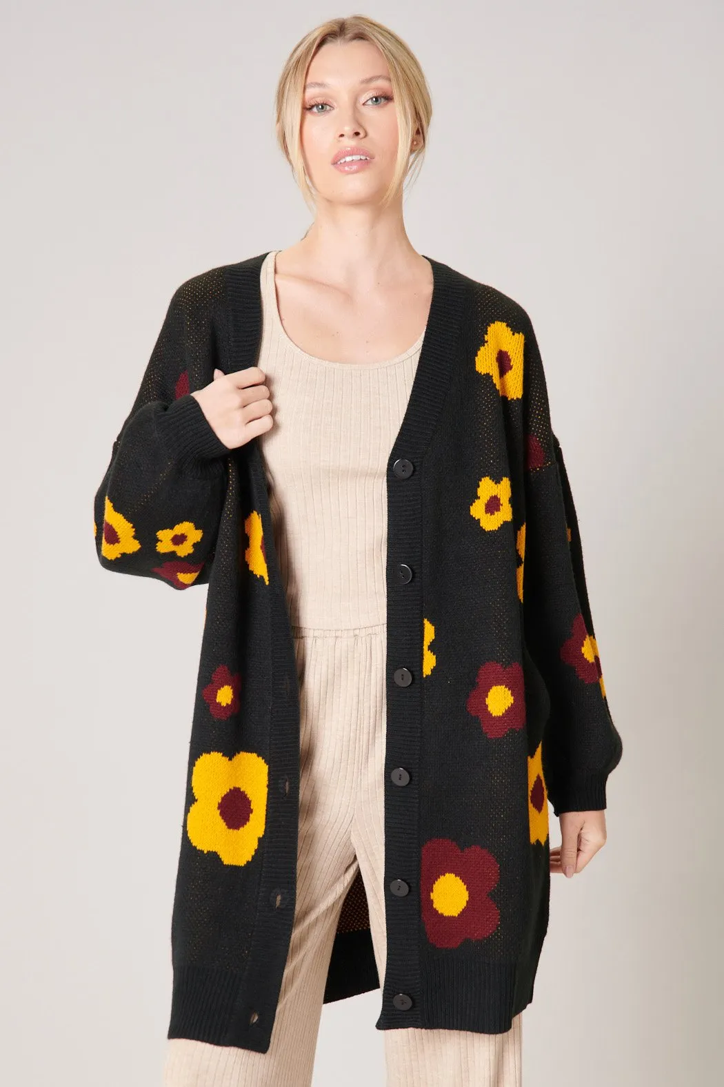 Gilly Floral Oversized Cardigan