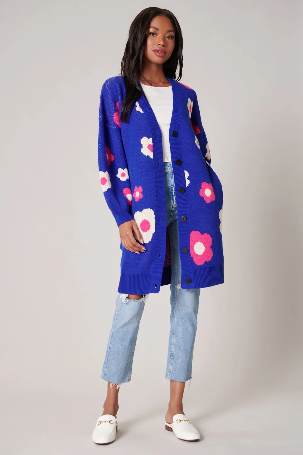 Gilly Floral Oversized Cardigan