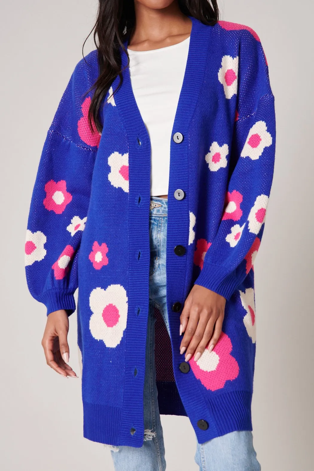 Gilly Floral Oversized Cardigan