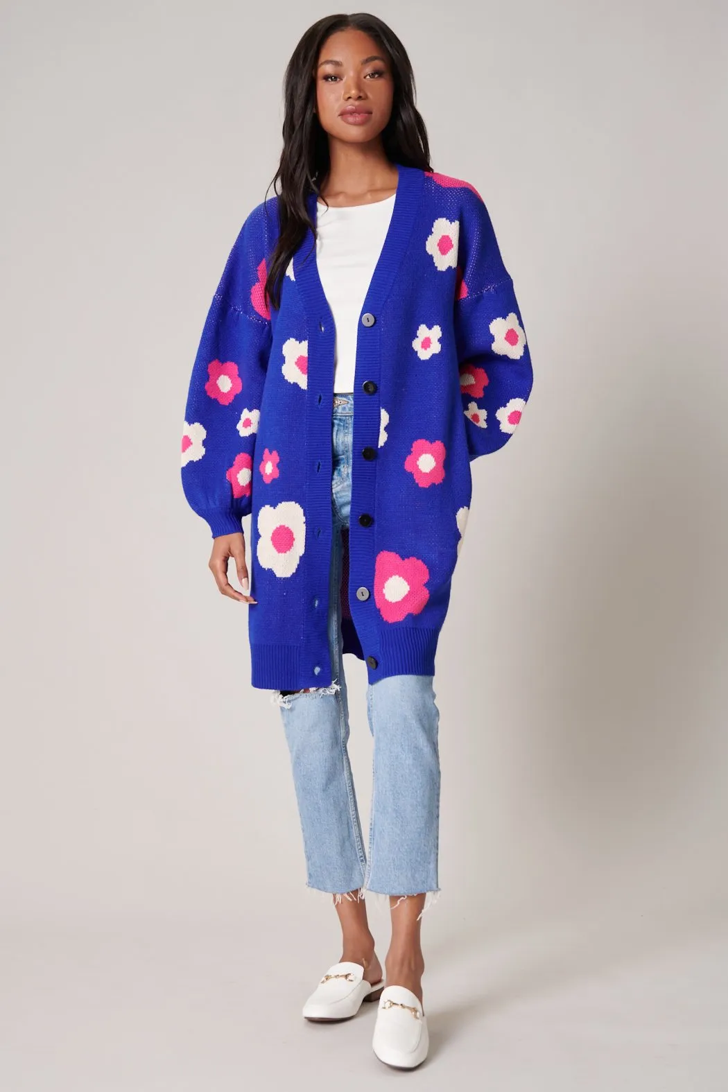 Gilly Floral Oversized Cardigan