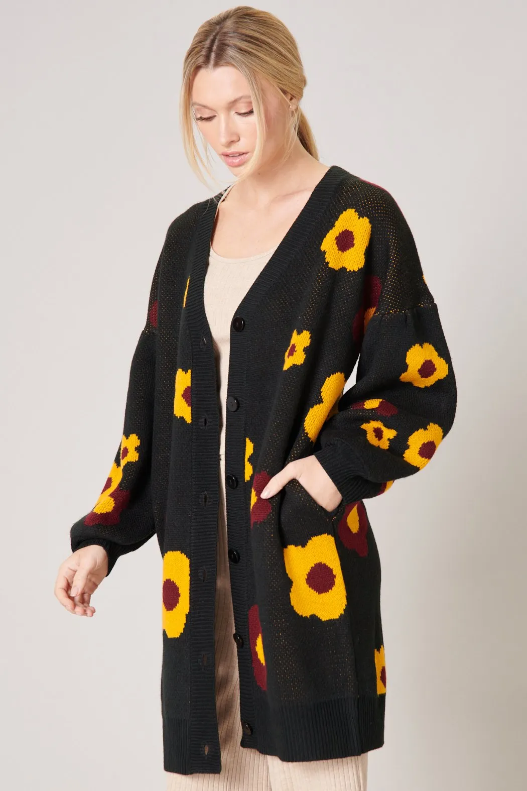 Gilly Floral Oversized Cardigan