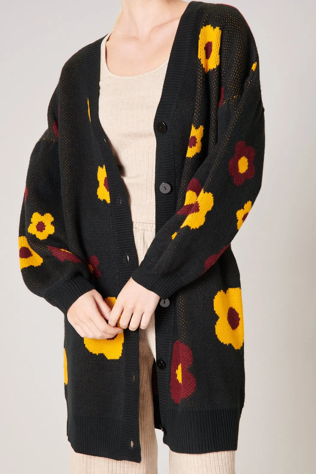 Gilly Floral Oversized Cardigan