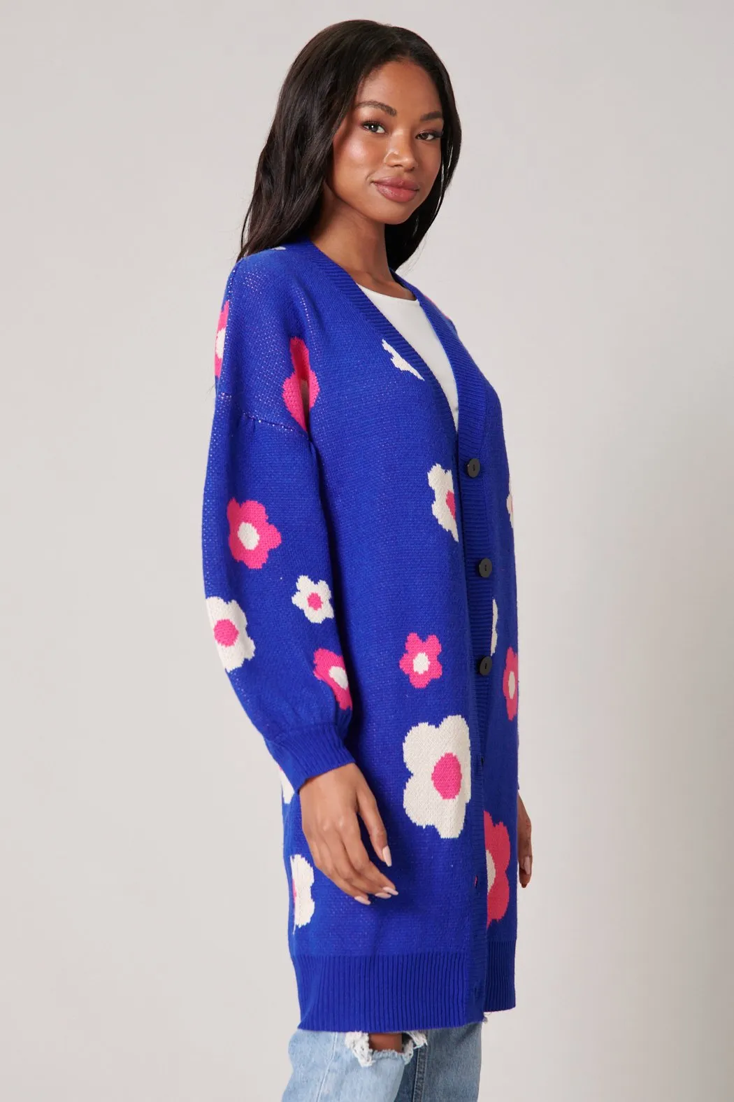 Gilly Floral Oversized Cardigan