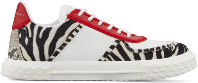 Giuseppe Zanotti Blabber panelled low-top sneakers White