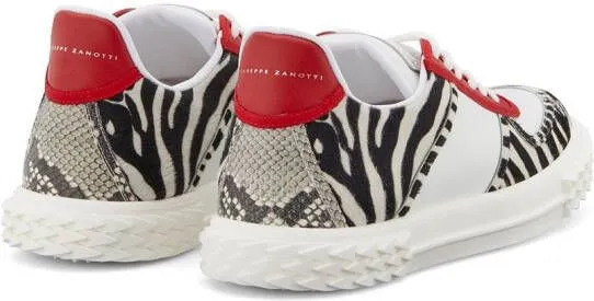 Giuseppe Zanotti Blabber panelled low-top sneakers White