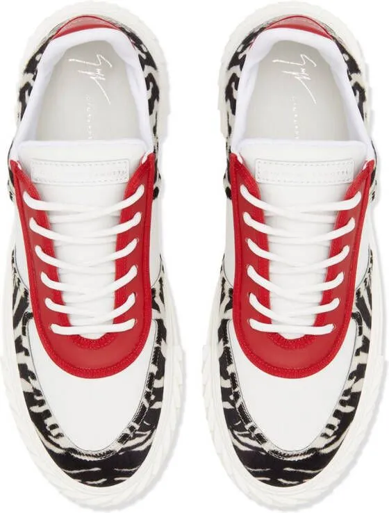 Giuseppe Zanotti Blabber panelled low-top sneakers White