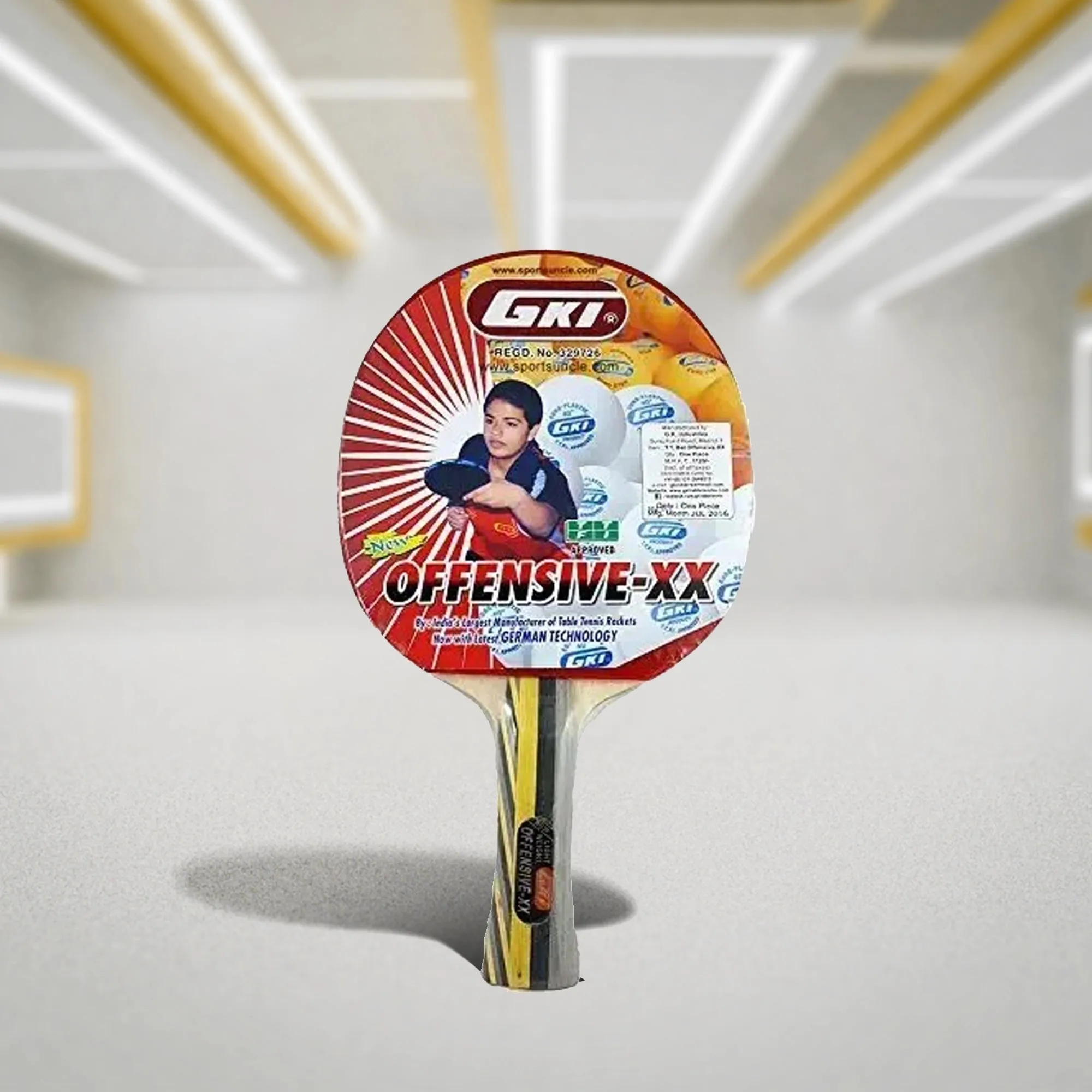 GKI Offensive XX Table Tennis Bat with Cover