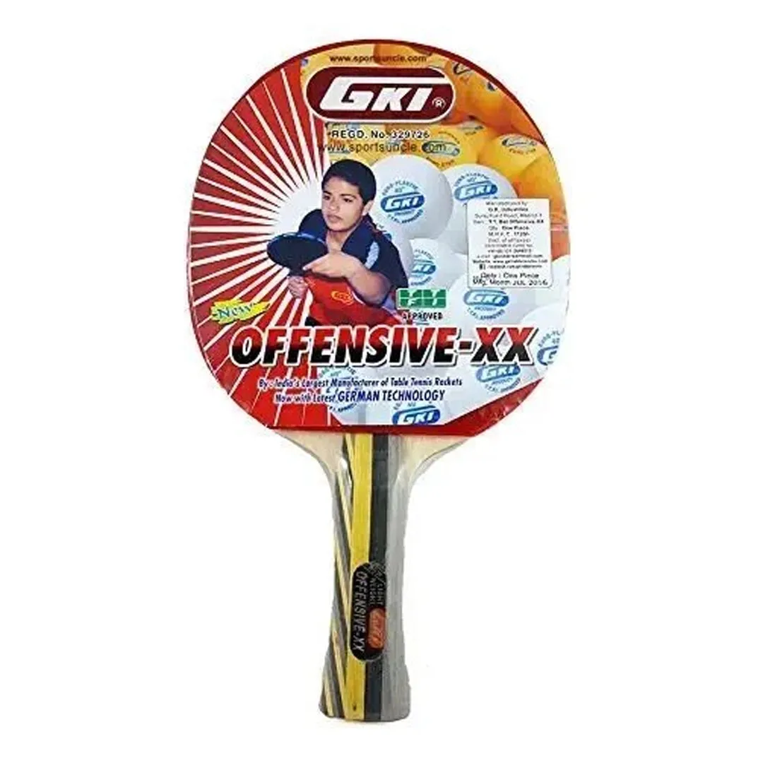 GKI Offensive XX Table Tennis Bat with Cover