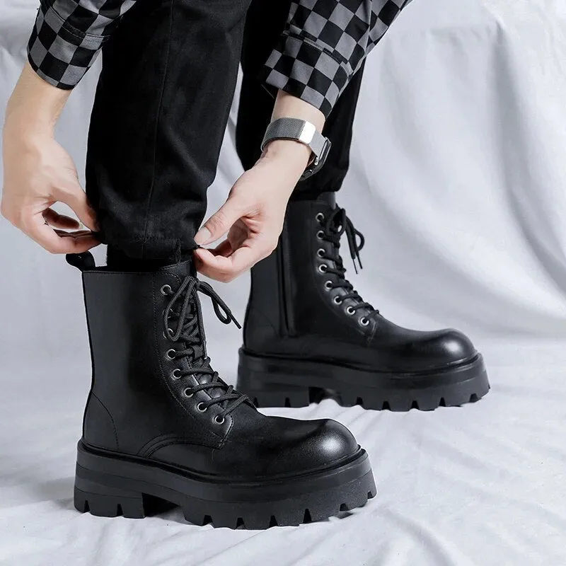 Goam Extra Chunky Sole Lace-up Boots