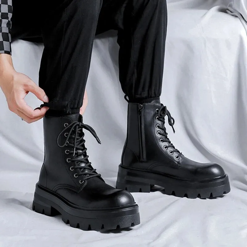 Goam Extra Chunky Sole Lace-up Boots