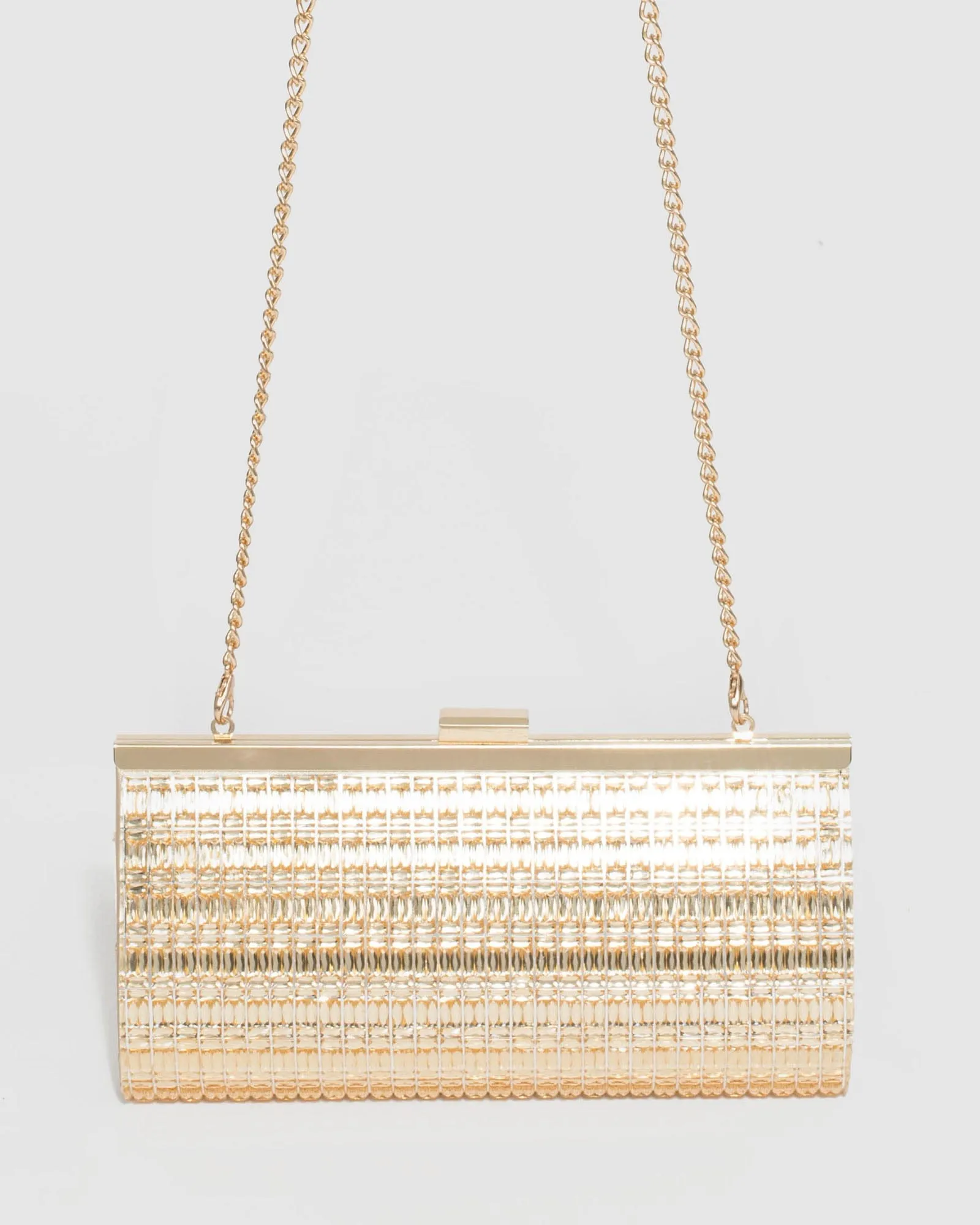 Gold Liza Sparkle Clutch Bag