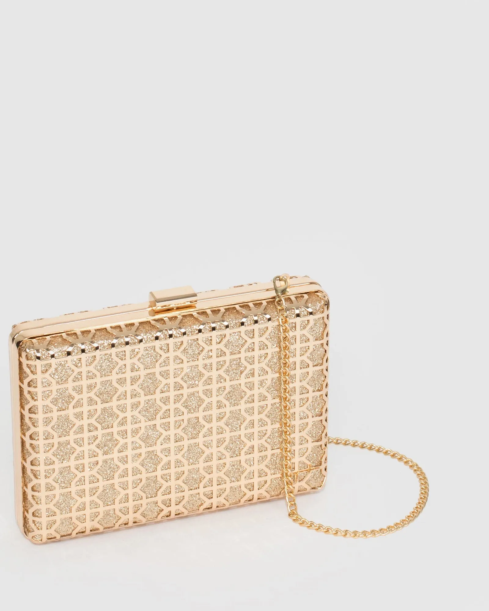 Gold Lizama Clutch Bag