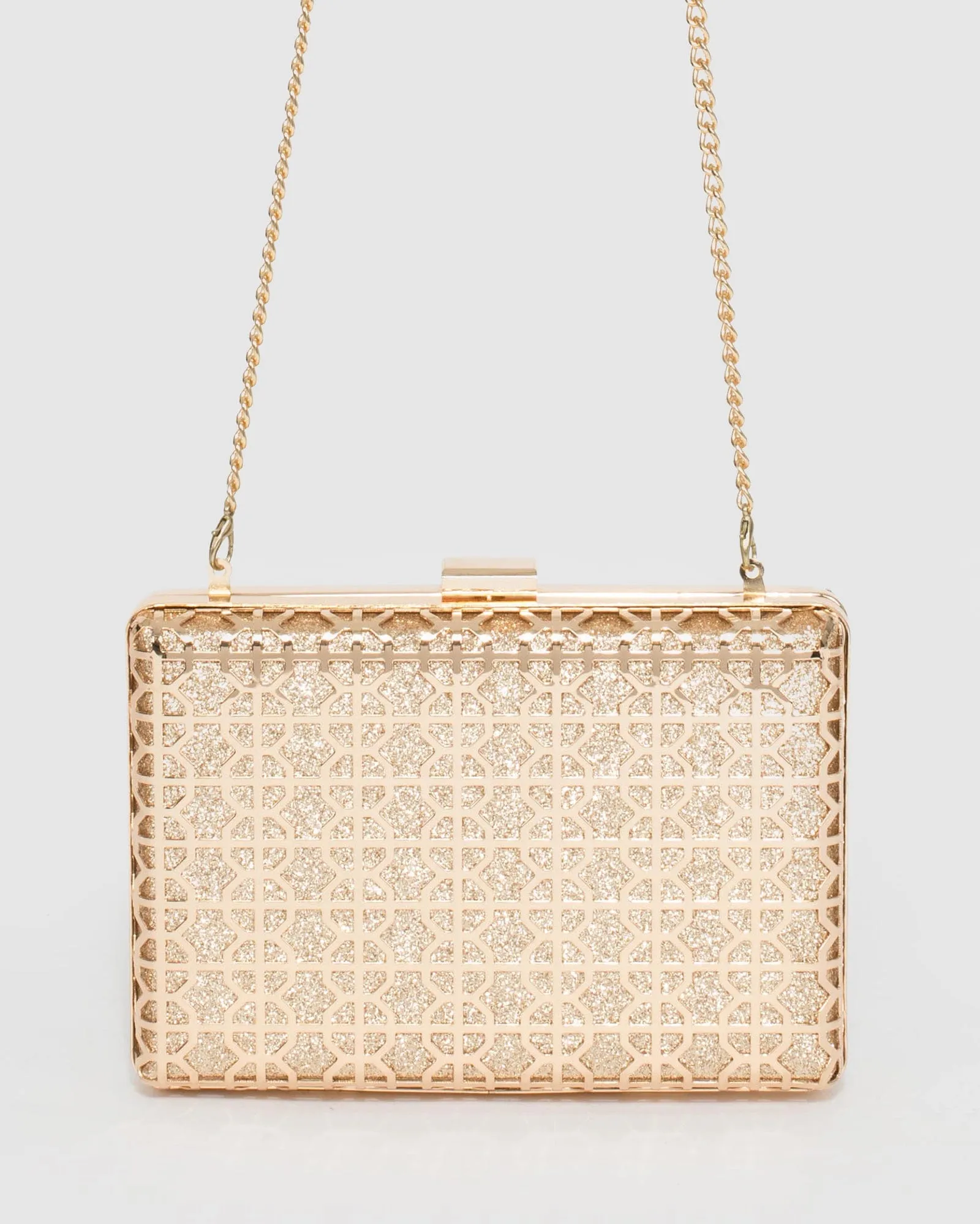 Gold Lizama Clutch Bag