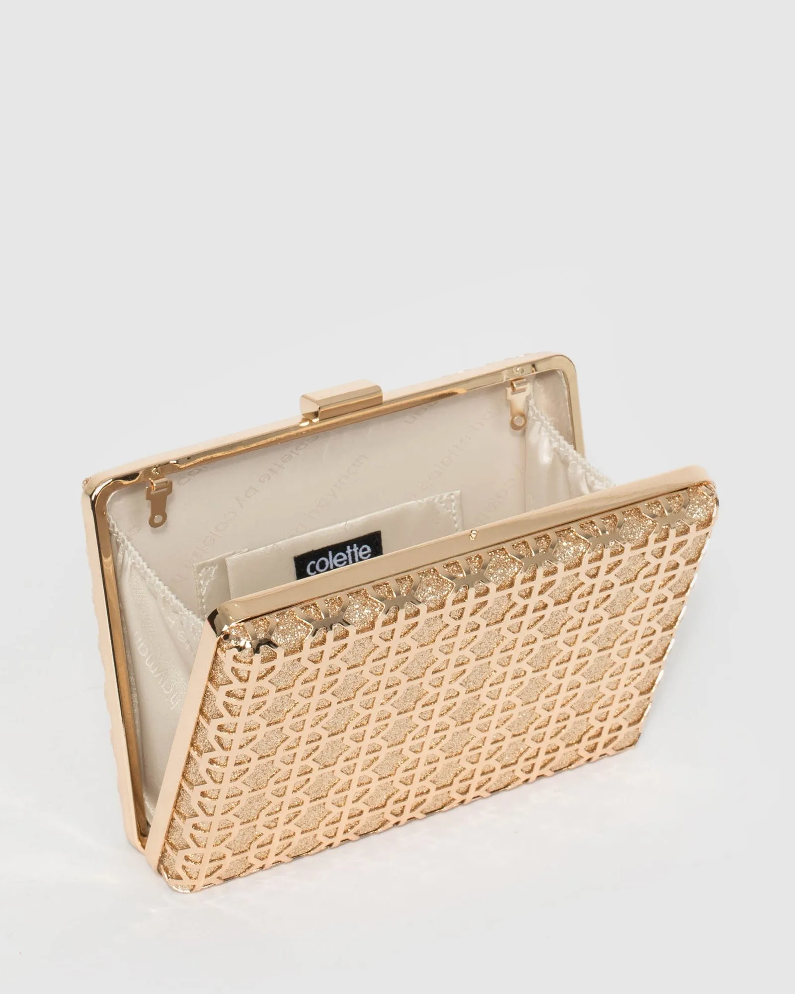 Gold Lizama Clutch Bag