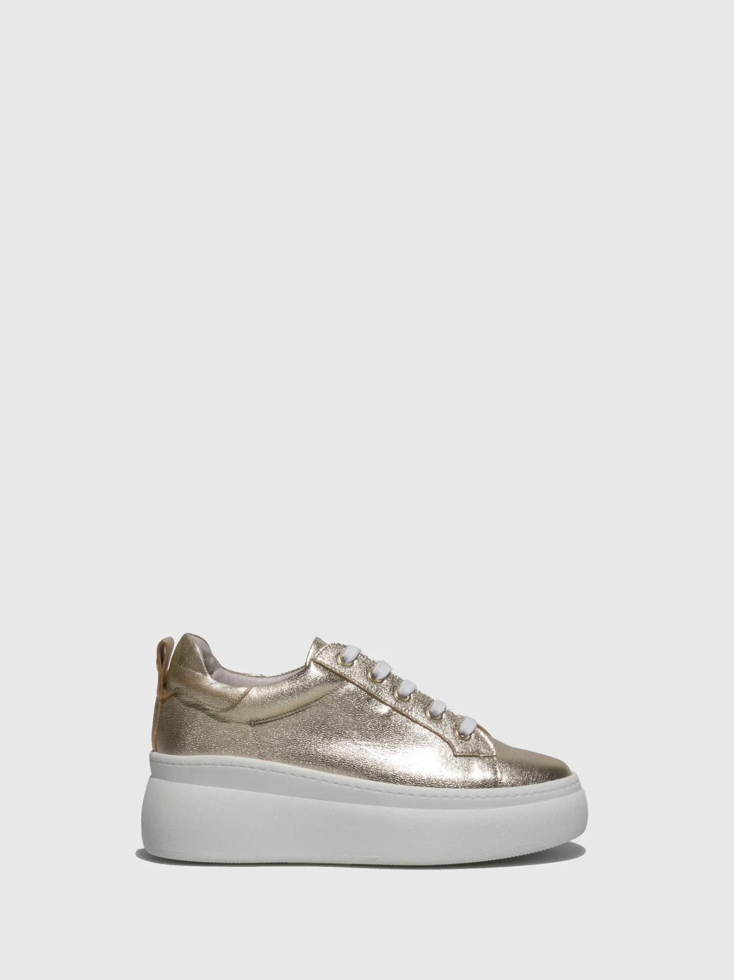 Gold Wedge Trainers