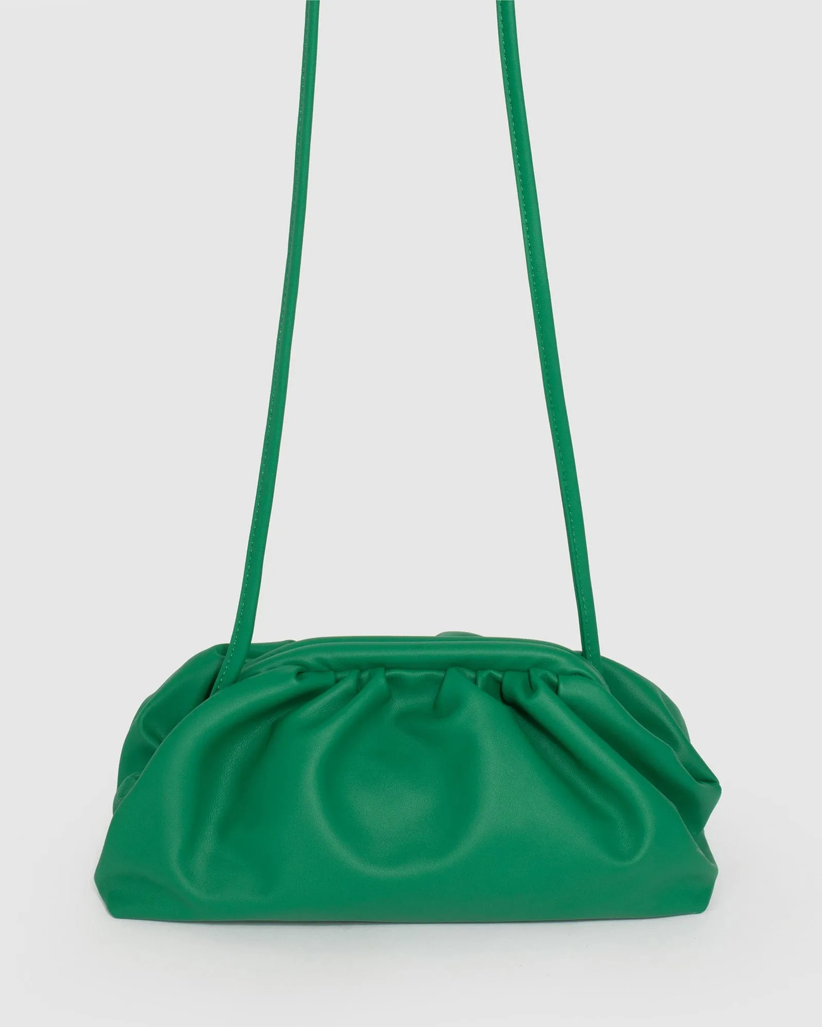 Green Large Rosie Pouch Clutch Bag